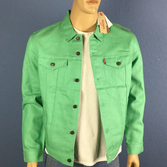green jean shirt